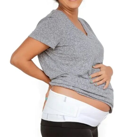 Motif Medical Pregnancy Support Band White Women's Large NEW! Plus Size